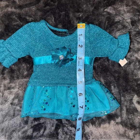Dollie & Me Teal Dressy Outfit with Matching Doll Dress w/ DISCOUNTED SHIPPING - Picture 13 of 16